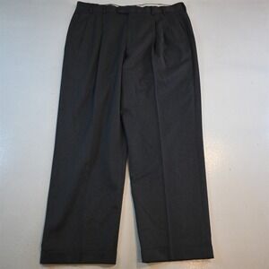 Vtg Italy 36x30 Marlane Super 100 Wool Pleated Cuffed Baggy High Waist Pants